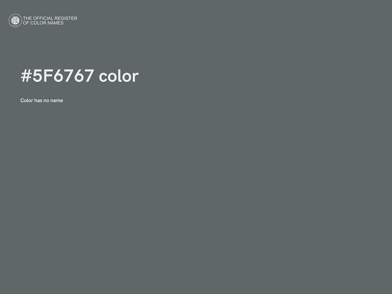 #5F6767 color image