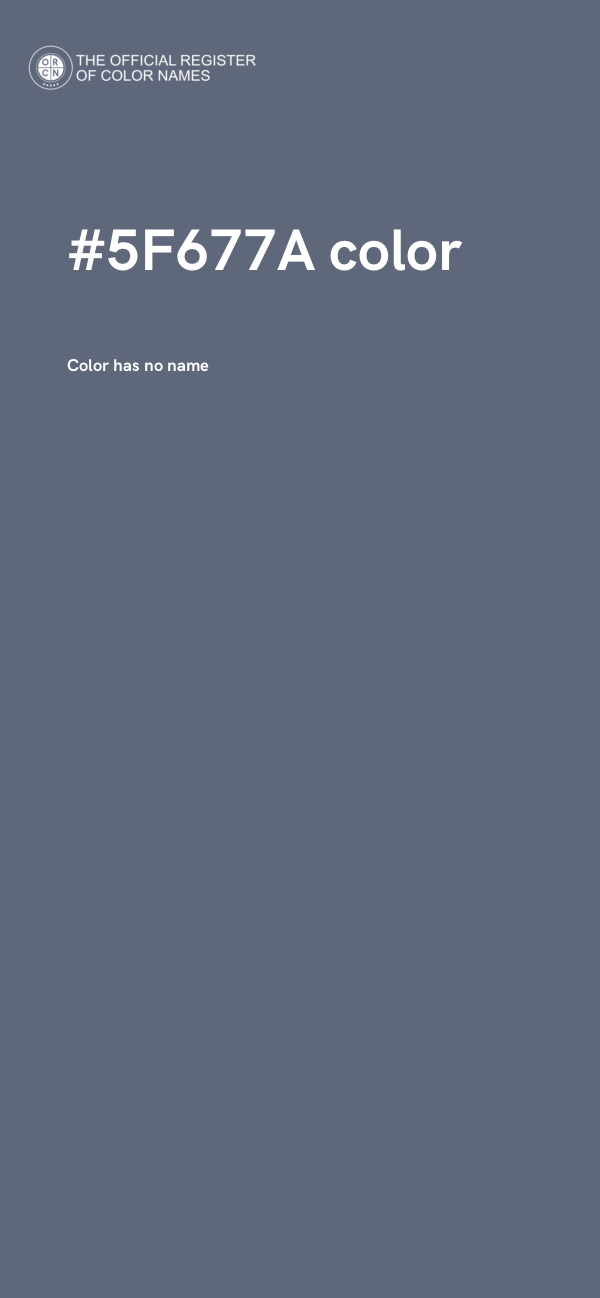 #5F677A color image