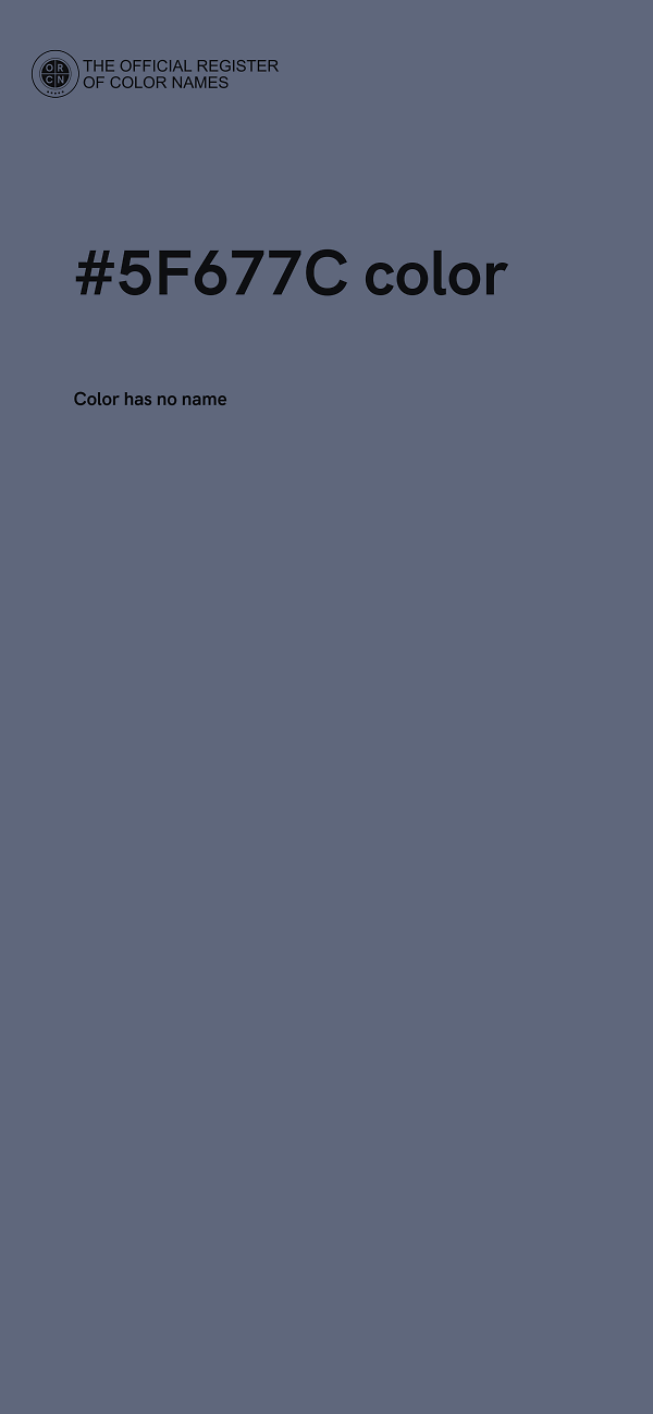 #5F677C color image