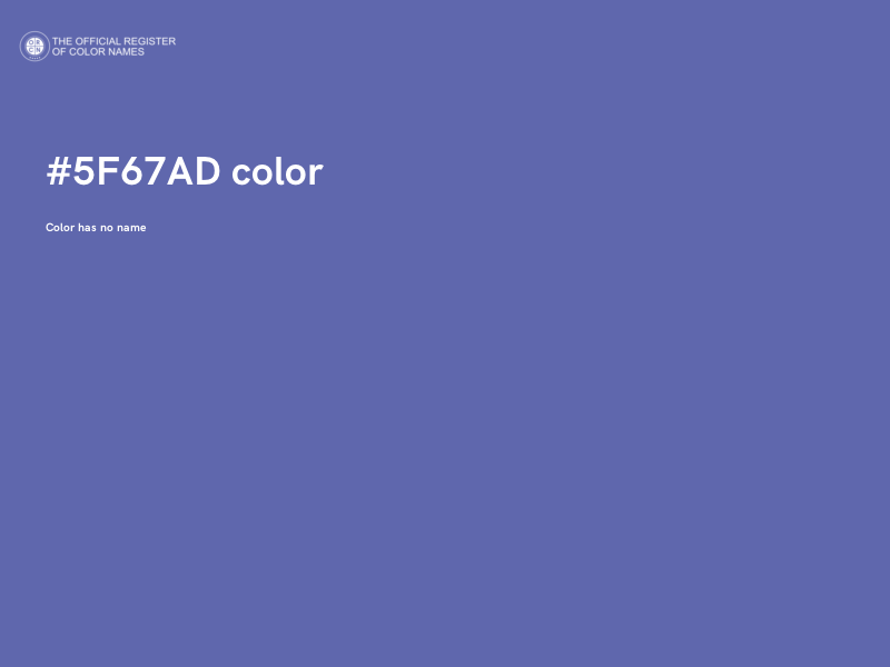 #5F67AD color image
