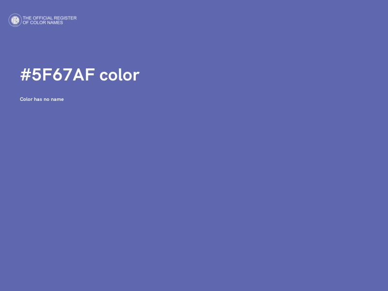 #5F67AF color image