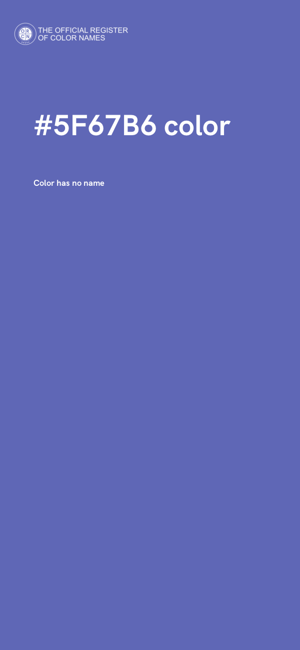 #5F67B6 color image