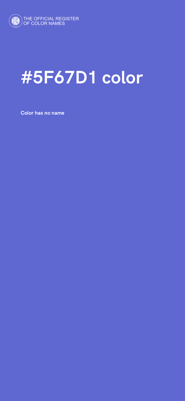 #5F67D1 color image