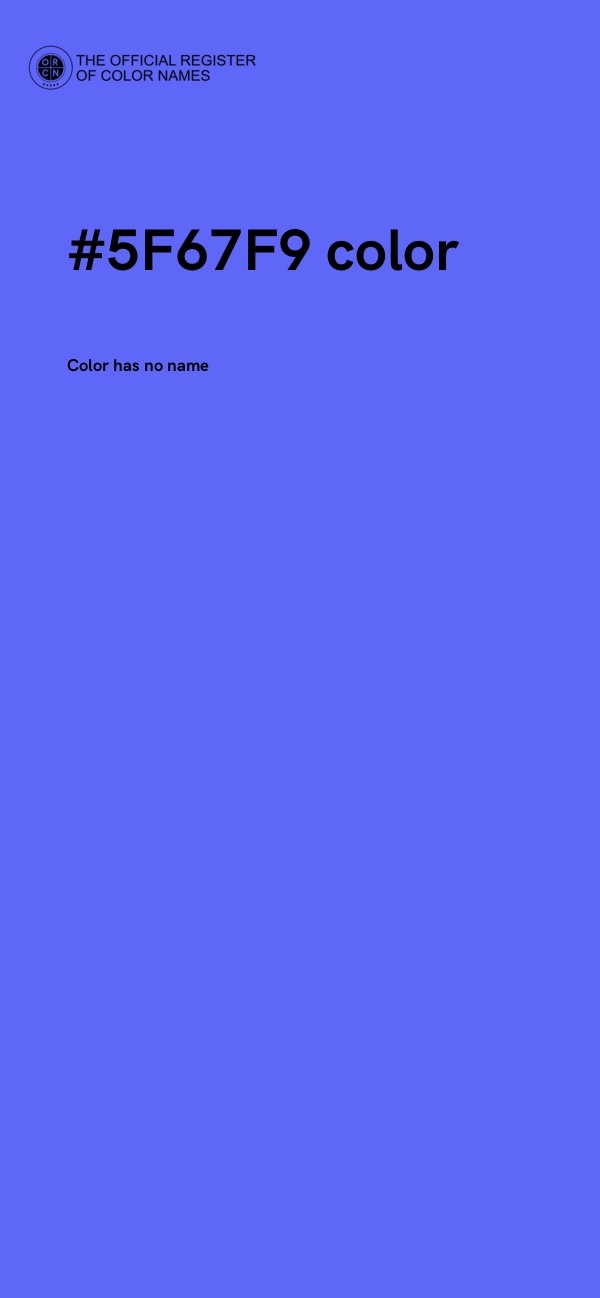 #5F67F9 color image