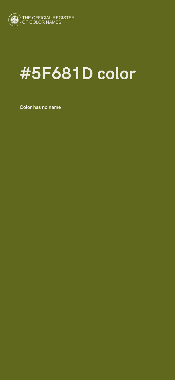 #5F681D color image
