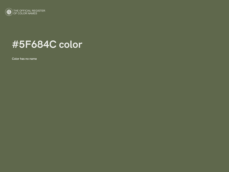 #5F684C color image