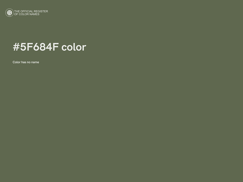 #5F684F color image