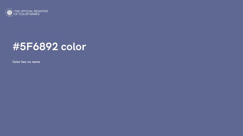 #5F6892 color image