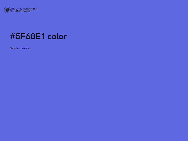 #5F68E1 color image