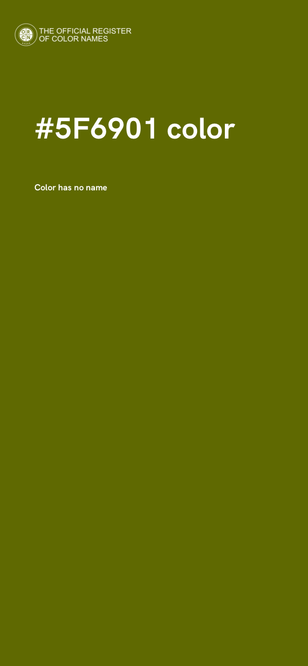 #5F6901 color image