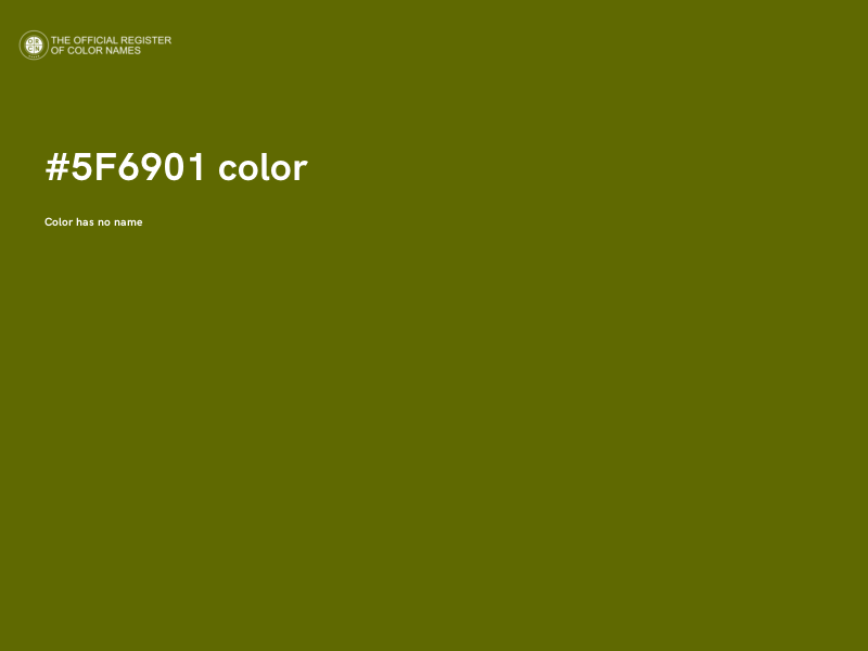 #5F6901 color image