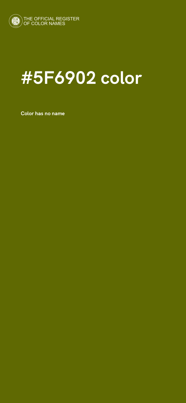 #5F6902 color image