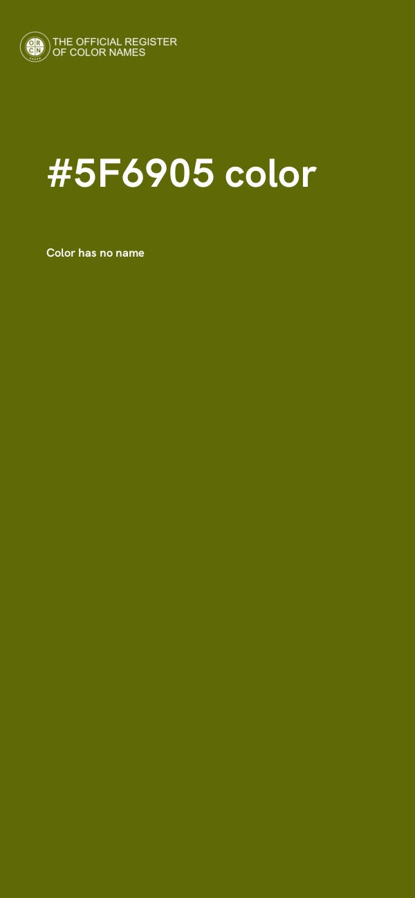 #5F6905 color image