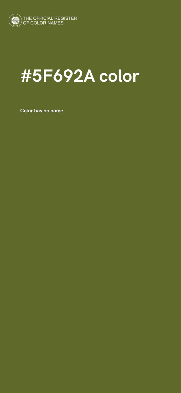 #5F692A color image