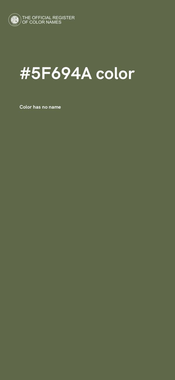 #5F694A color image