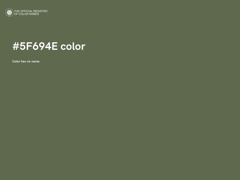 #5F694E color image