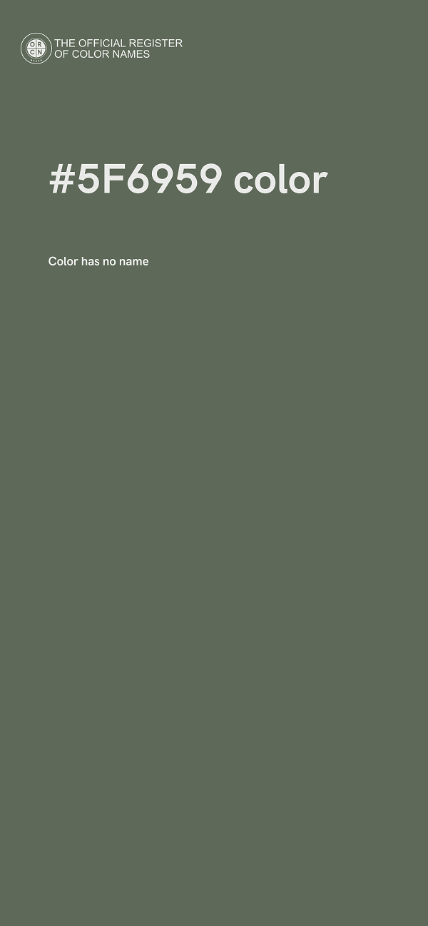 #5F6959 color image