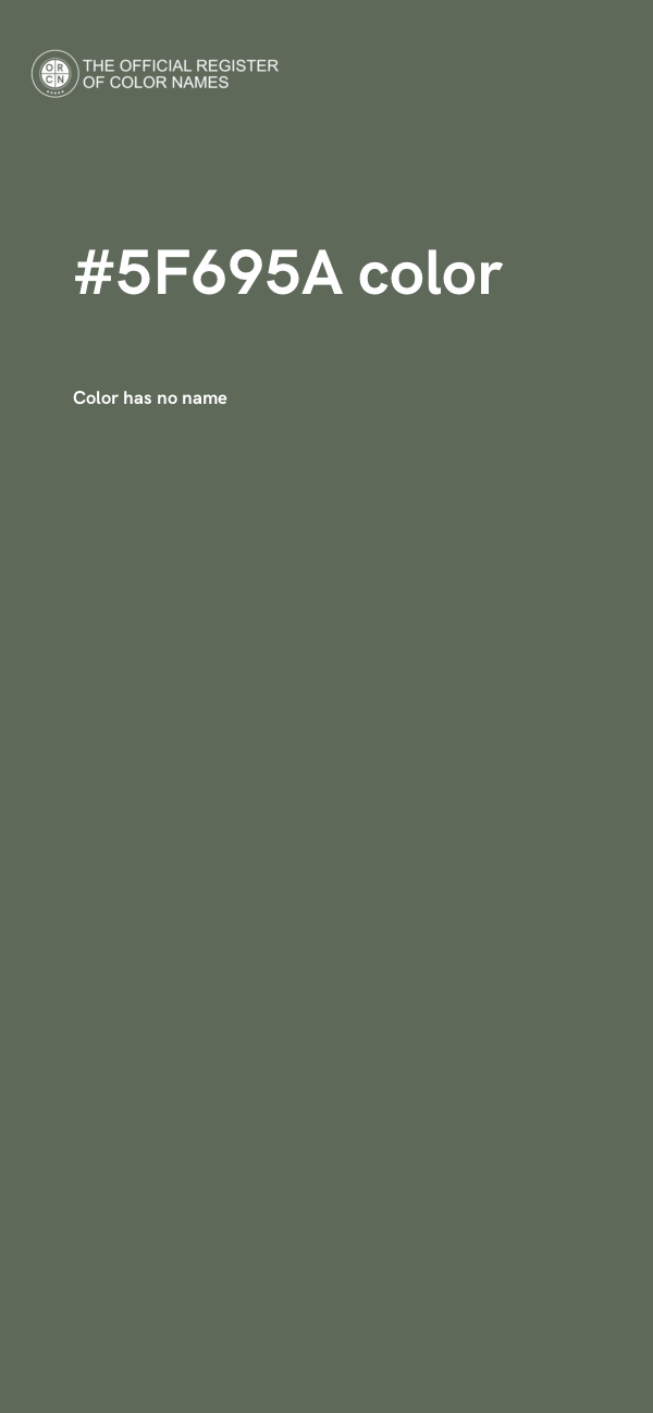#5F695A color image