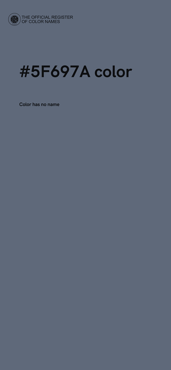#5F697A color image