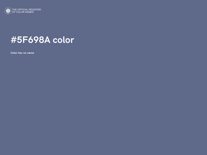 #5F698A color image