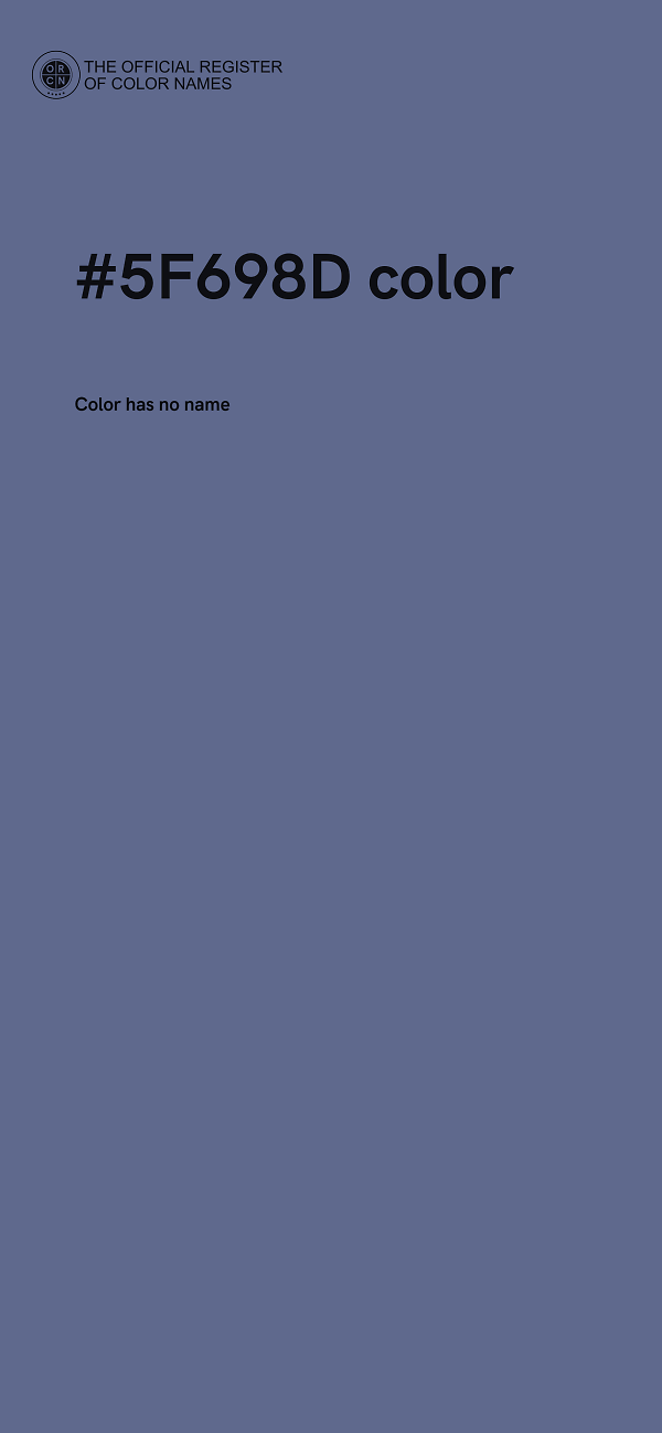 #5F698D color image