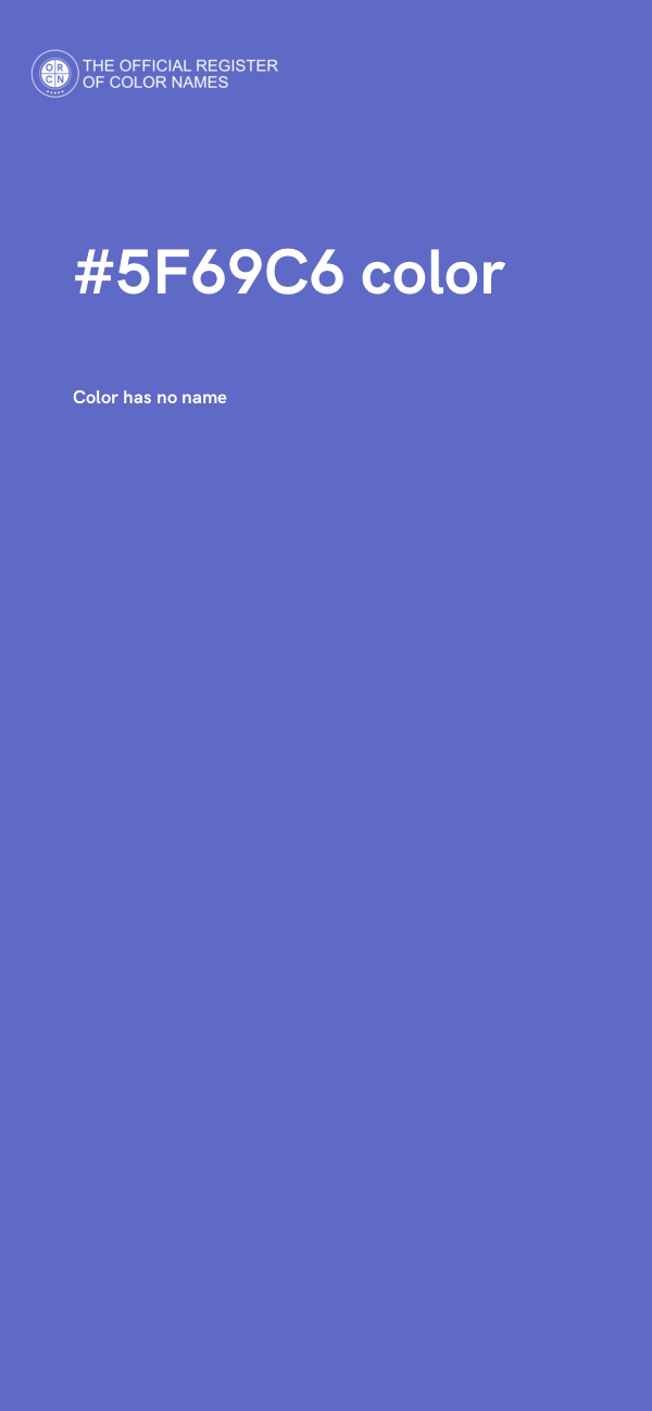 #5F69C6 color image