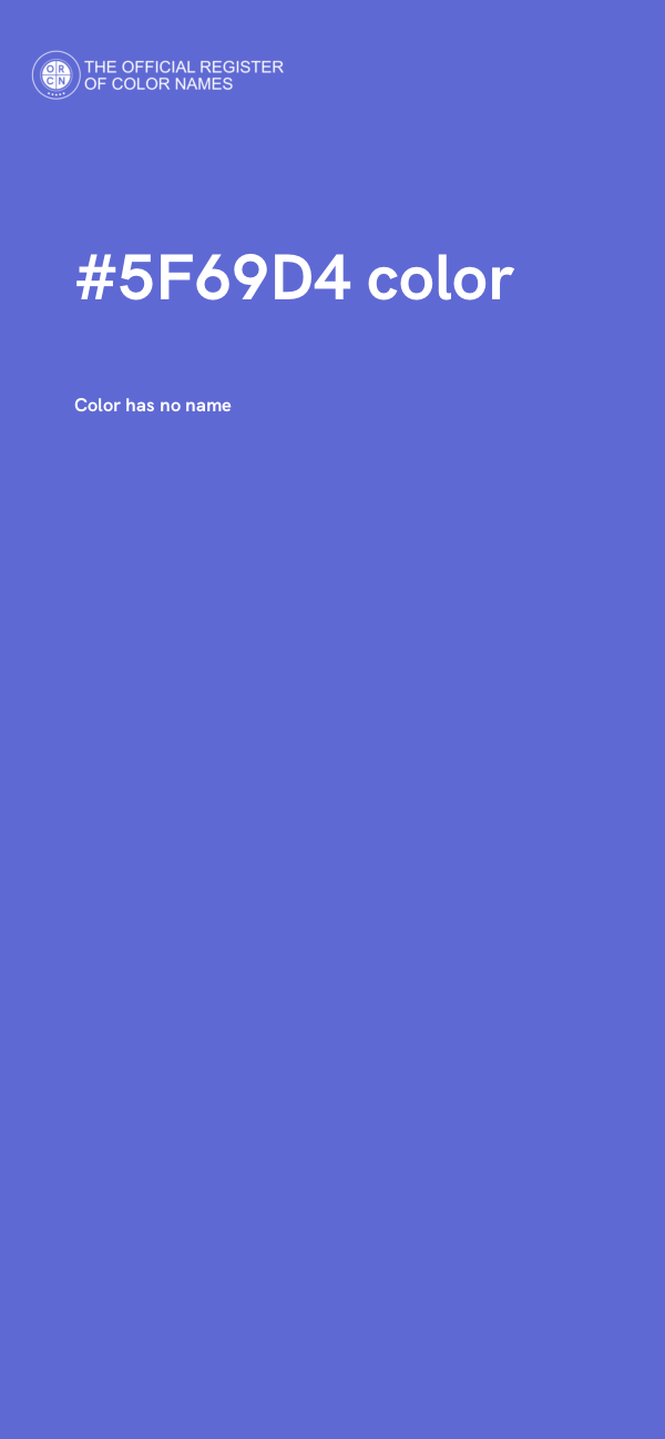 #5F69D4 color image