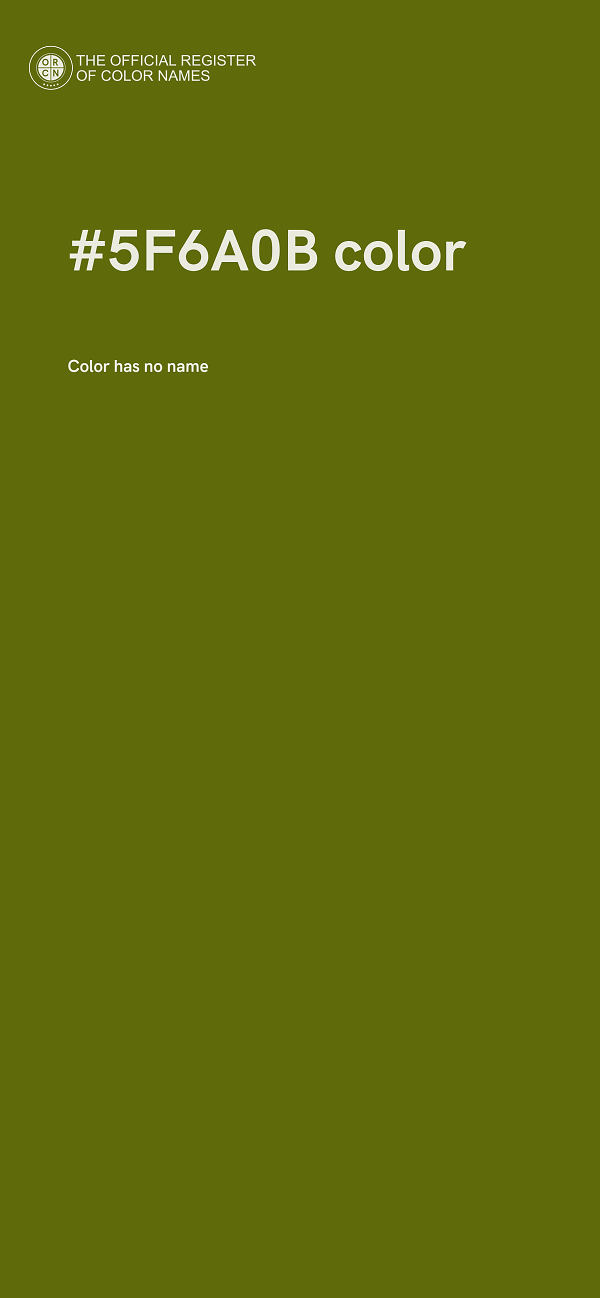 #5F6A0B color image