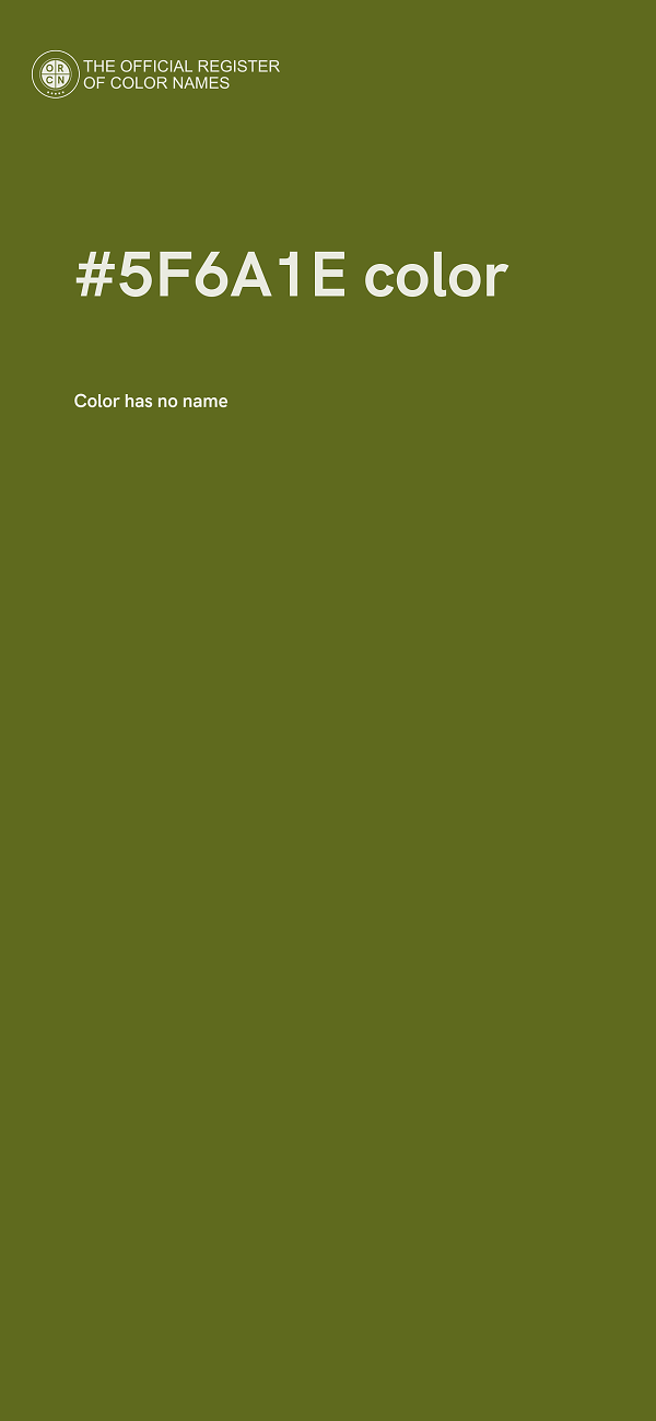 #5F6A1E color image