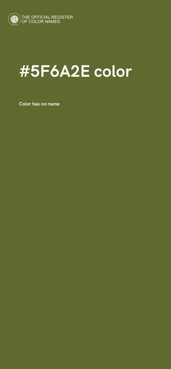 #5F6A2E color image