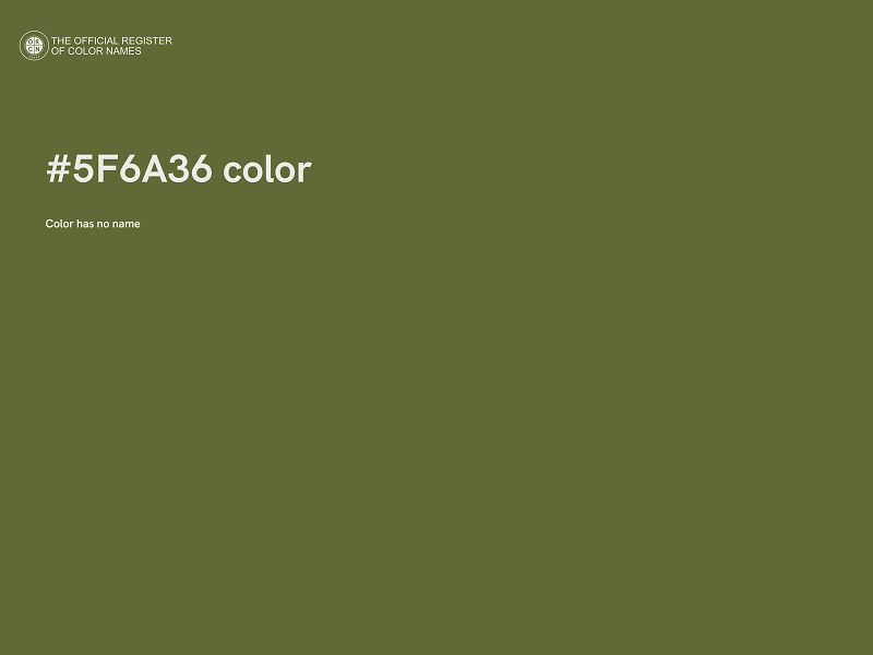 #5F6A36 color image