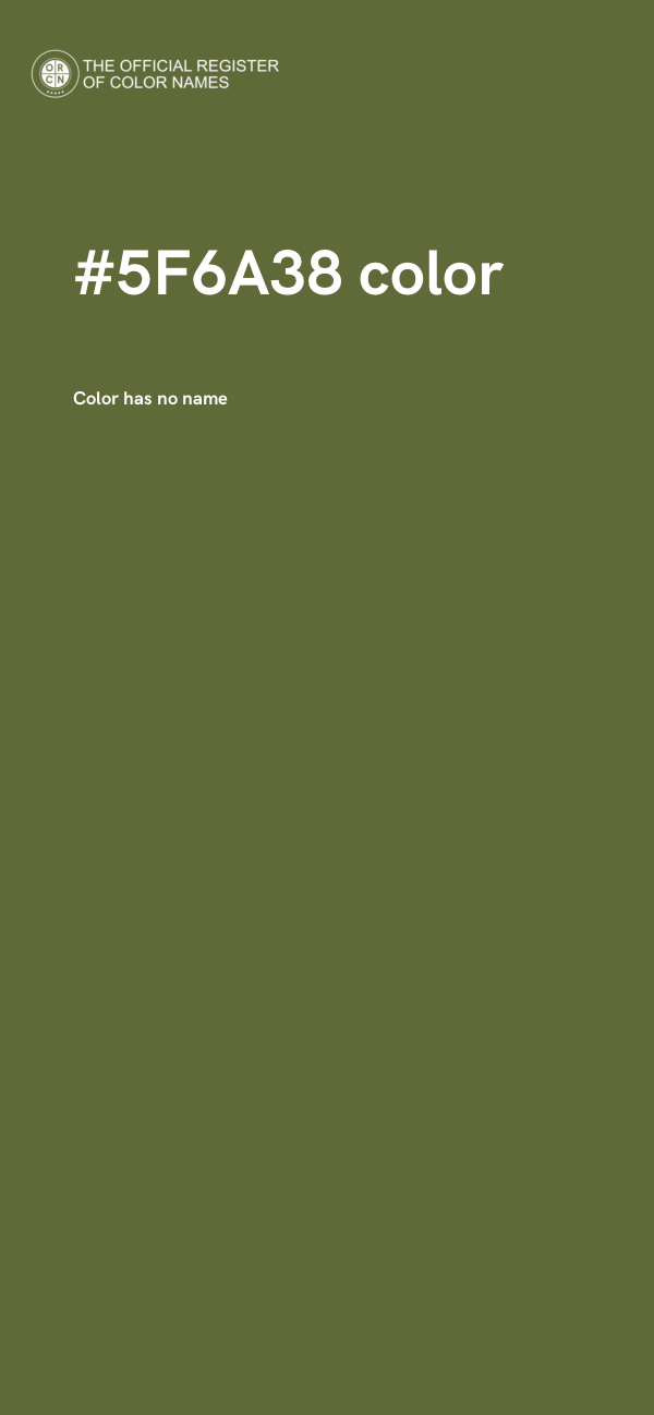 #5F6A38 color image