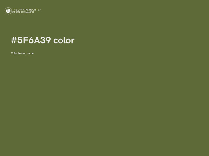 #5F6A39 color image