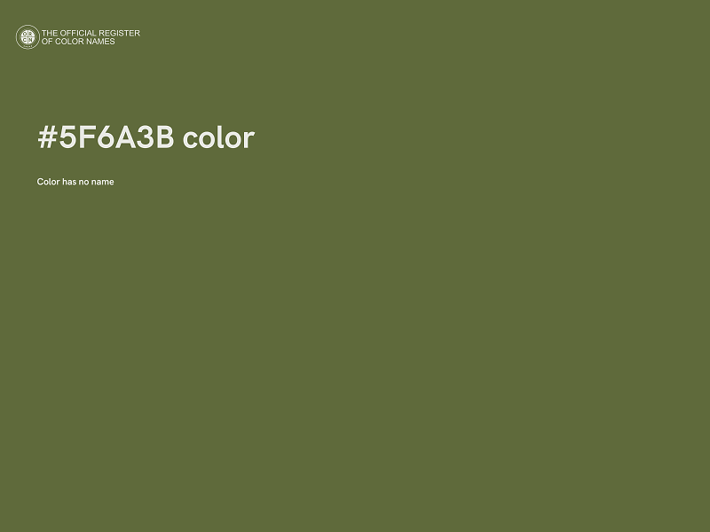 #5F6A3B color image