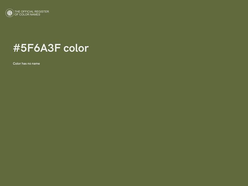 #5F6A3F color image