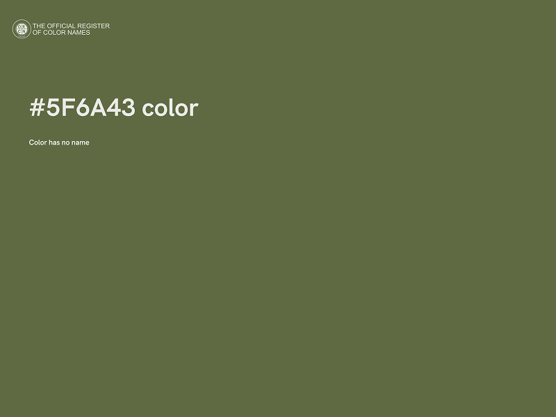 #5F6A43 color image