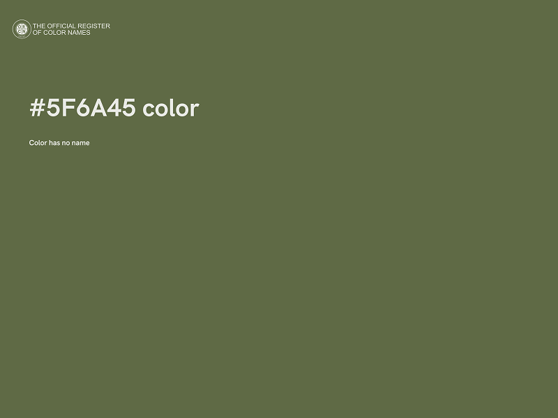 #5F6A45 color image