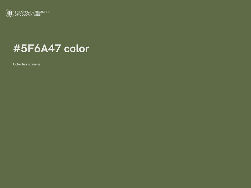 #5F6A47 color image