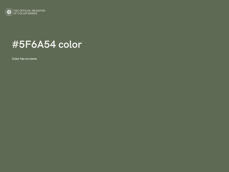 #5F6A54 color image