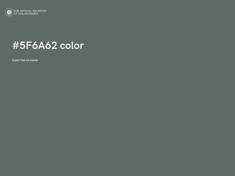 #5F6A62 color image