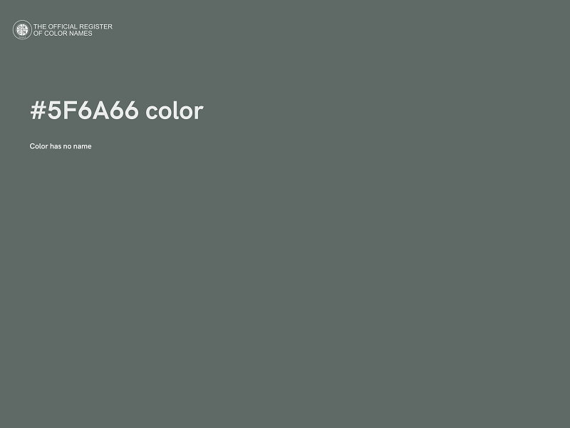 #5F6A66 color image