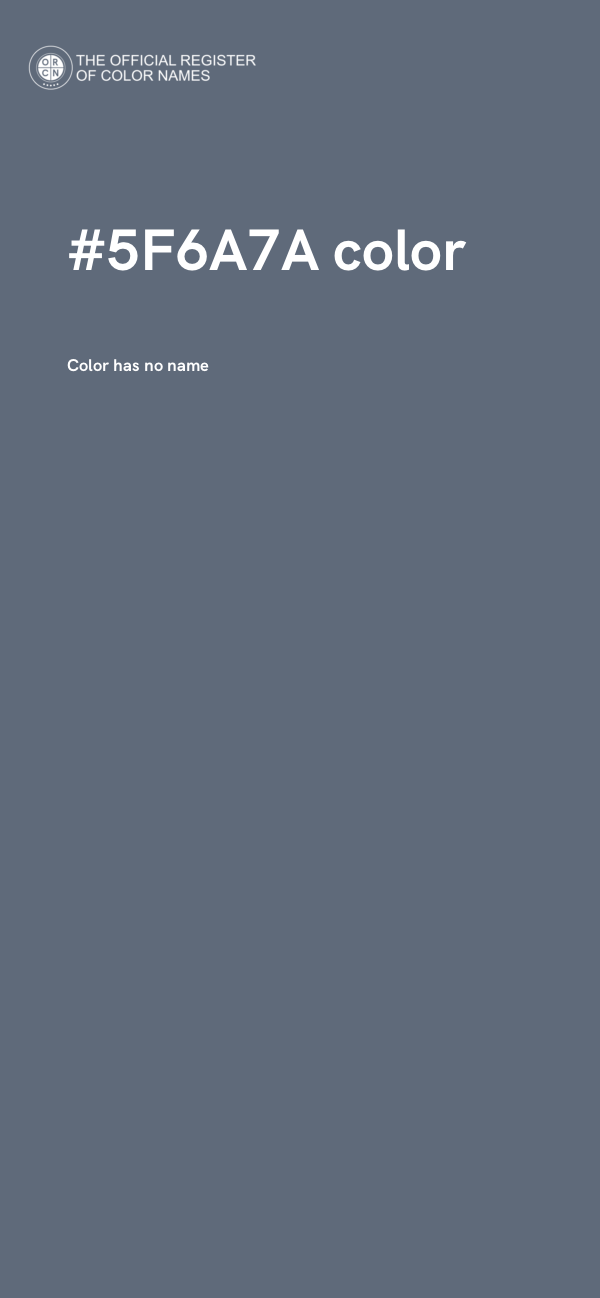 #5F6A7A color image