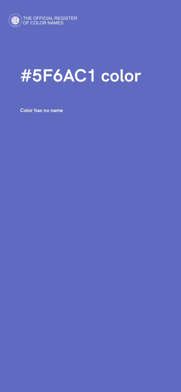 #5F6AC1 color image