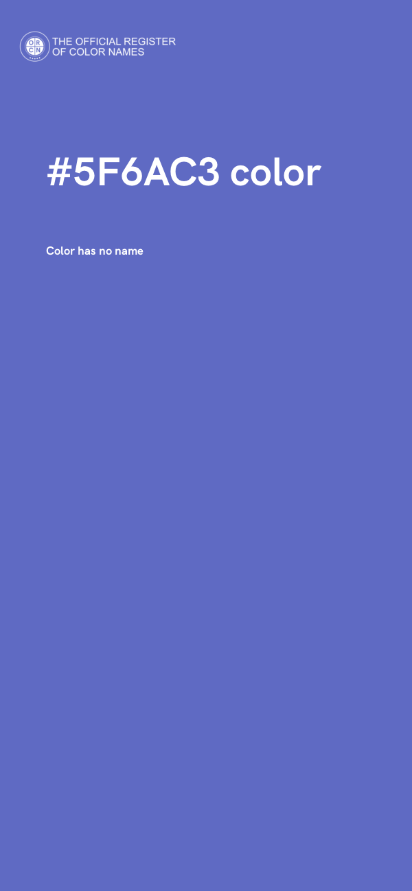 #5F6AC3 color image