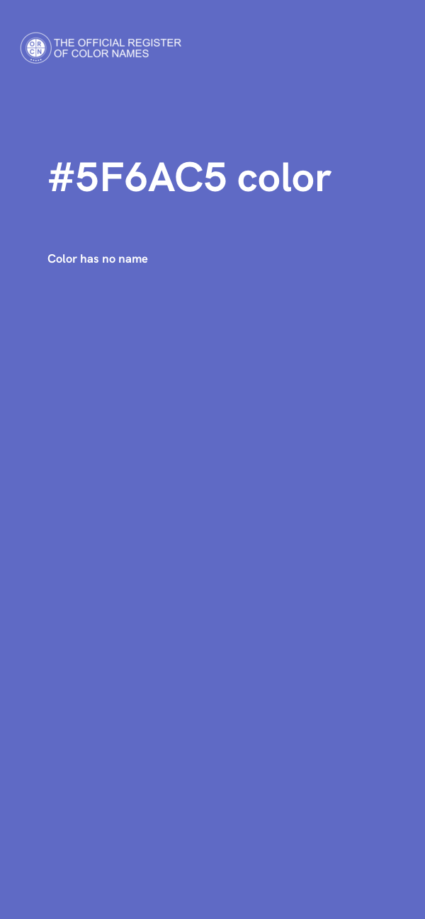 #5F6AC5 color image