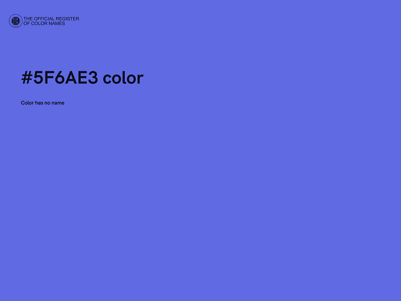 #5F6AE3 color image