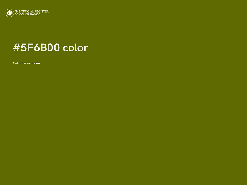 #5F6B00 color image