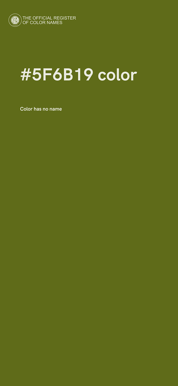 #5F6B19 color image