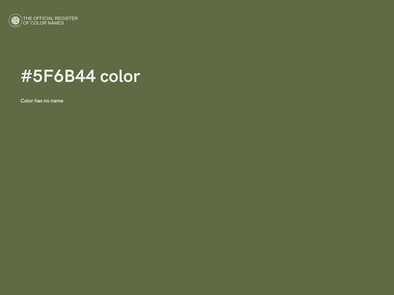 #5F6B44 color image