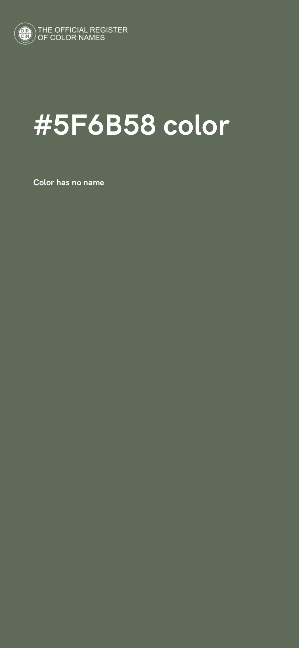 #5F6B58 color image